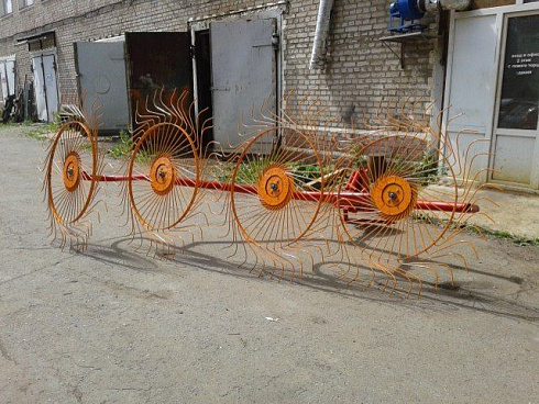 Грабли ворошилки "Кормилец" 4-х колесные (граблина 7 мм)