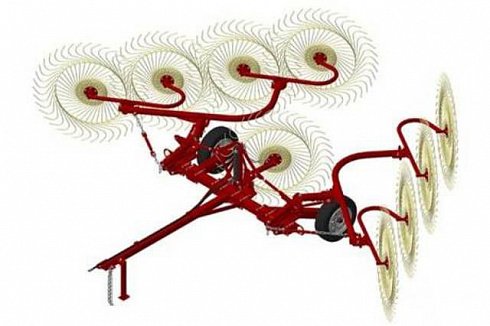 Грабли колесно-пальцевые "Кормилец" ГКП-9 (граблина 7 мм)