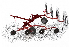 Грабли колесно-пальцевые "Кормилец" ГКП-8 (граблина 7 мм)