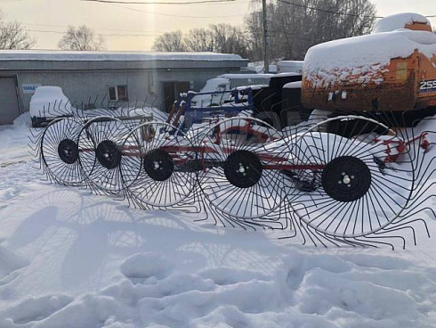 Грабли ворошилки "Кормилец" 5-ти колесные (граблина 7 мм)