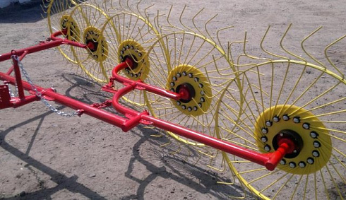 Грабли ворошилки "Кормилец" 4-х колесные (граблина 7 мм)